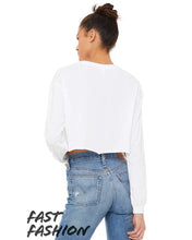 Load image into Gallery viewer, Women&#39;s Cropped Long Sleeve Tee