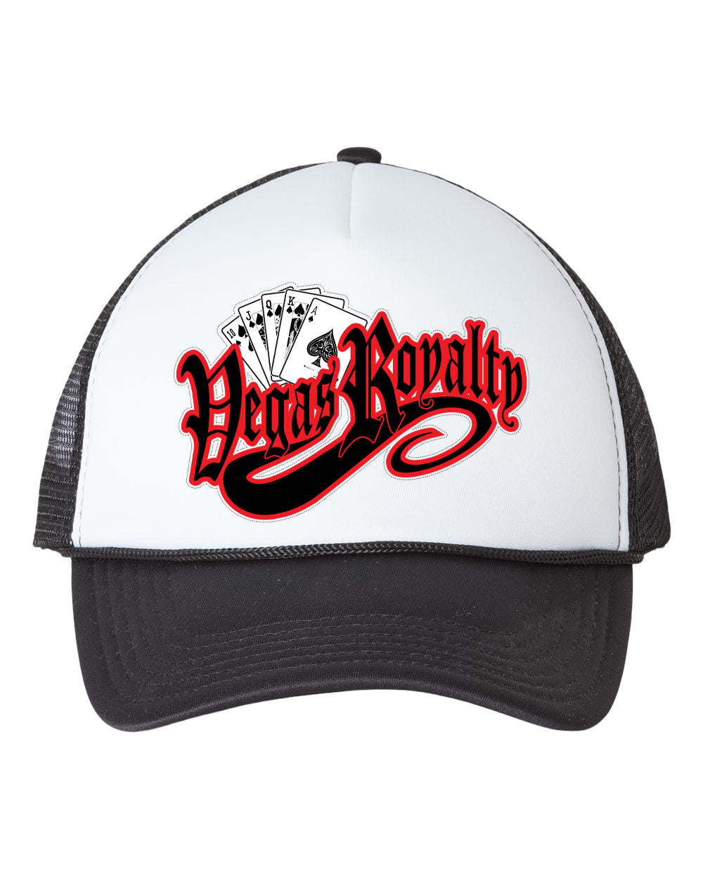 Vegas Royalty High Roller Foam Trucker Hat With Curved Visor