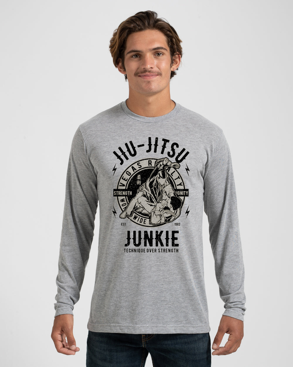 Vegas Royalty Jiu Jitsu Junkie Long Sleeve Tee