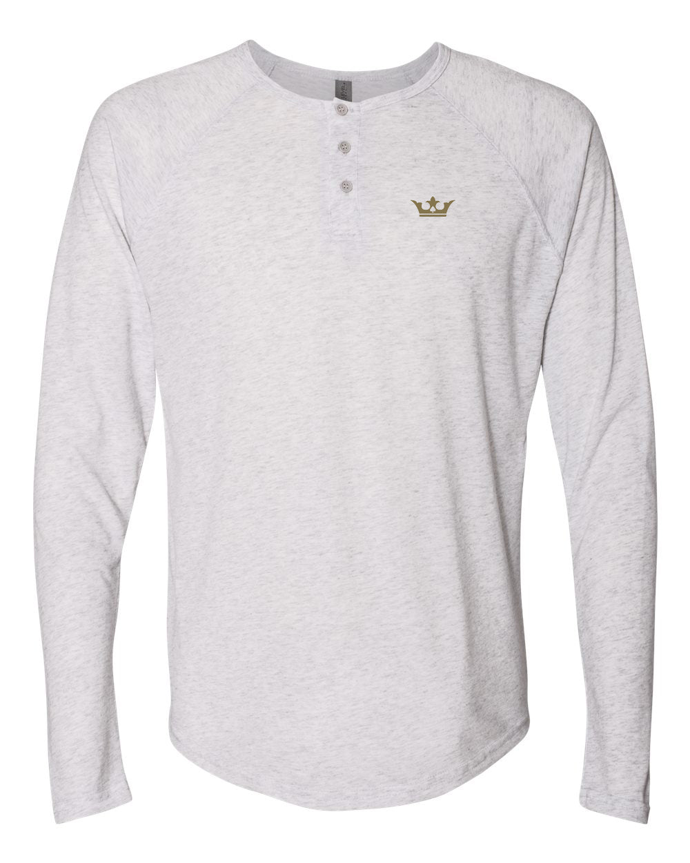 Vegas Royalty Crown Triblend Long Sleeve Henley