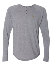 Load image into Gallery viewer, Vegas Royalty Crown Triblend Long Sleeve Henley