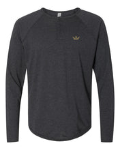 Load image into Gallery viewer, Vegas Royalty Crown Triblend Long Sleeve Henley