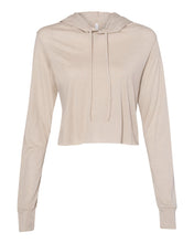 Load image into Gallery viewer, Women&#39;s Triblend Cropped Long Sleeve Hoodie