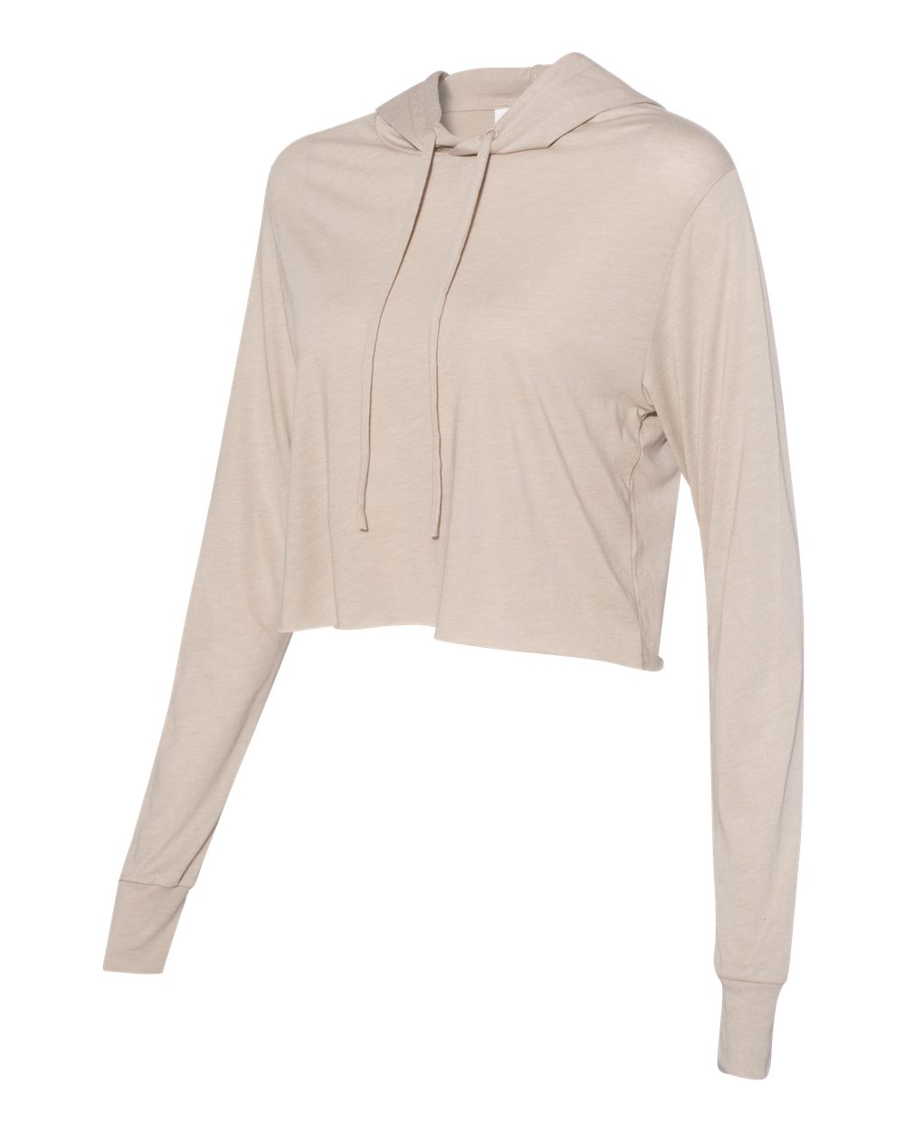 Women's Triblend Cropped Long Sleeve Hoodie