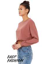 Load image into Gallery viewer, Women&#39;s Cropped Long Sleeve Tee