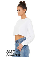 Load image into Gallery viewer, Women&#39;s Cropped Long Sleeve Tee