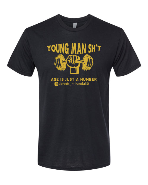 Young Man Sh*t Triblend Short Sleeve Tee