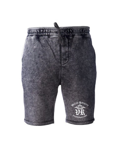 Vegas Royalty OG Logo Mineral Wash Unisex Fleece Shorts