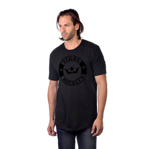Vegas Royalty Emblem Drop Tail Tee