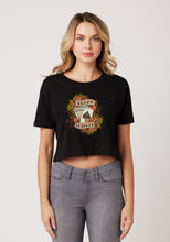 Load image into Gallery viewer, Vegas Royalty Royal Flush Women’s Crop Tee