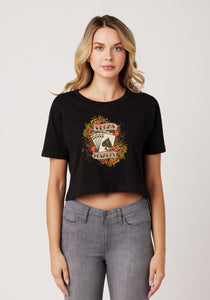 Vegas Royalty Royal Flush Women’s Crop Tee